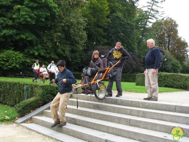 randonnée sportive avec joëlettes, Tervuren, 2012